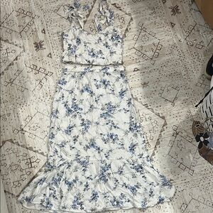 COPY - Abercrombie & Fitch Blue and White Halter Sundress